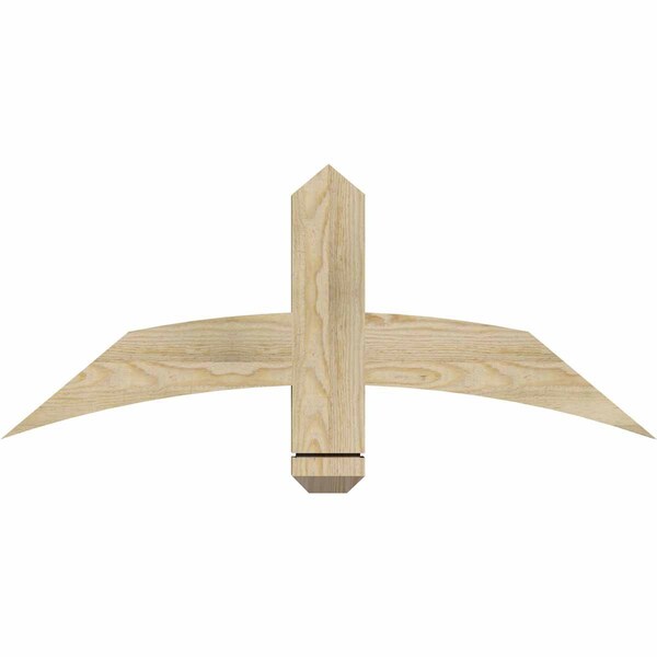 Ekena Millwork Bellingham Rough Sawn Timber Gable Bracket, Douglas Fir, 36"W x 15"H x 2"D x 4"F, 10/12 Pitch GBW036X15X0204BEL00RDF - main